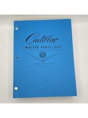 Cadillac Master Parts List Chassis Parts Section 1964